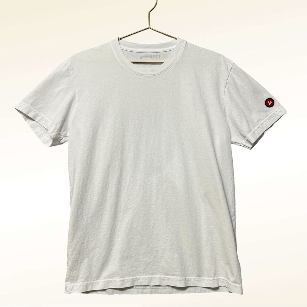 American Giant Mens Vintage Crew Tee Size Small White Short Sleeve Cotton